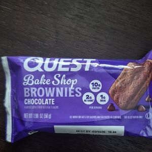 Quest Bake Shop Chocolate Brownies - Purple Packaging
